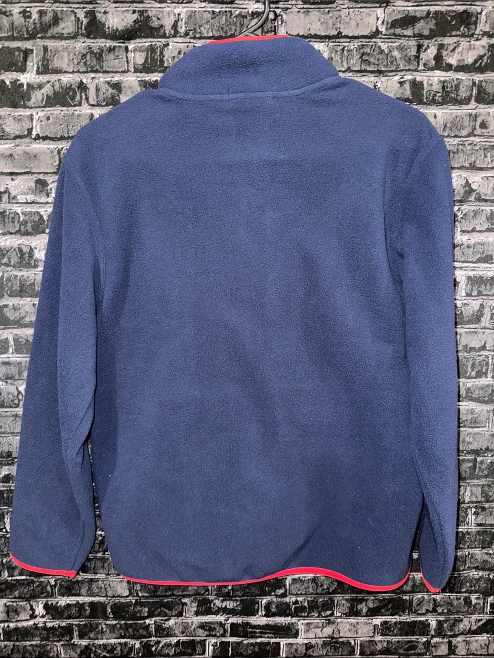 Ralph Lauren Navy Fleece Jacket with Red Trim and Pony Boys 14-16 NWT
